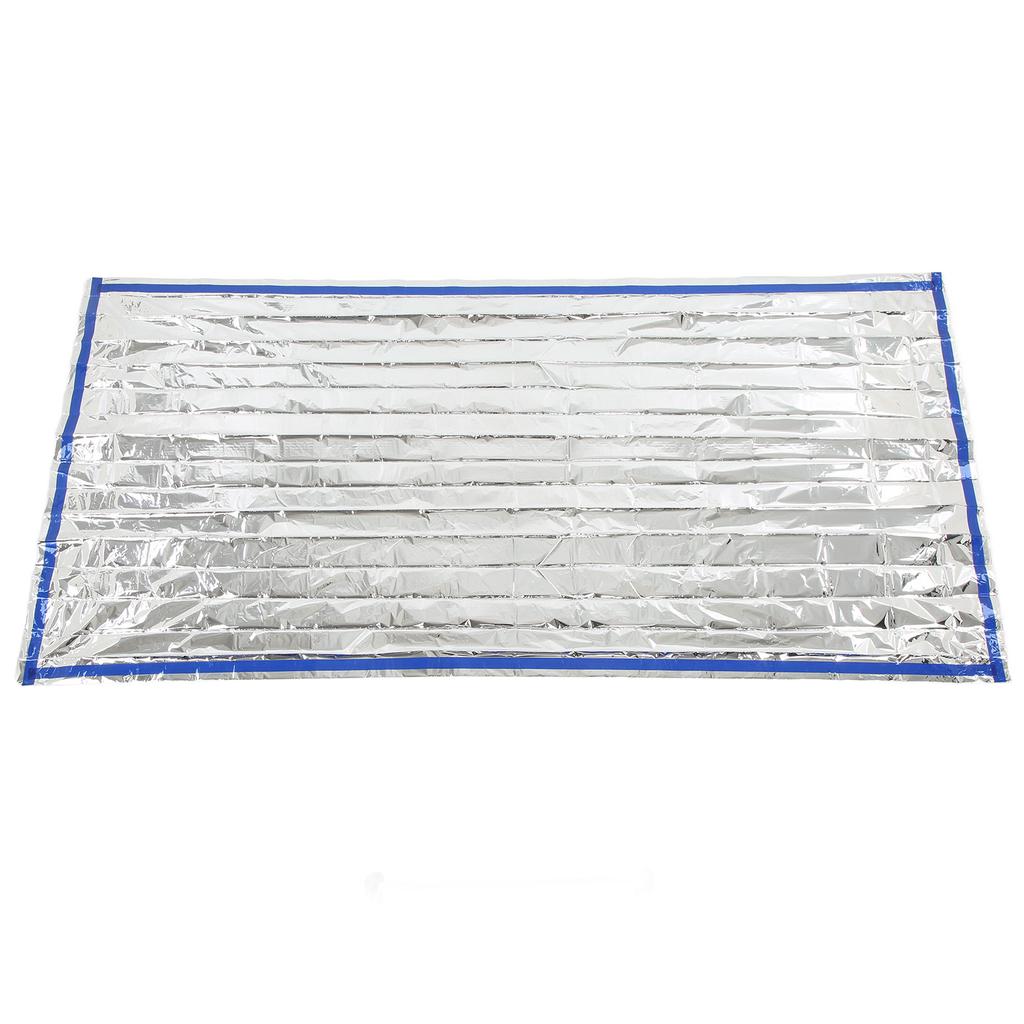 Survival Blanket Waterproof Foldable Emergency Thermal Blanket for Outdoor Camping Hiking Silver 200x100cm