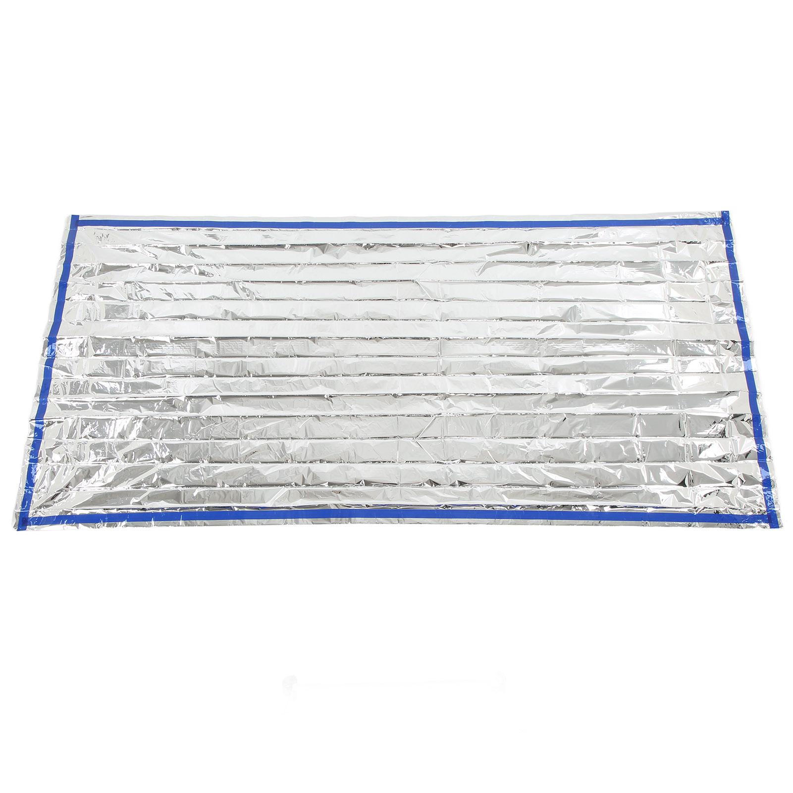 Водонепроницаемое складное термоодеяло для выживания, аварийное, для кемпинга, пеших прогулок 210cm*90cm серебряный