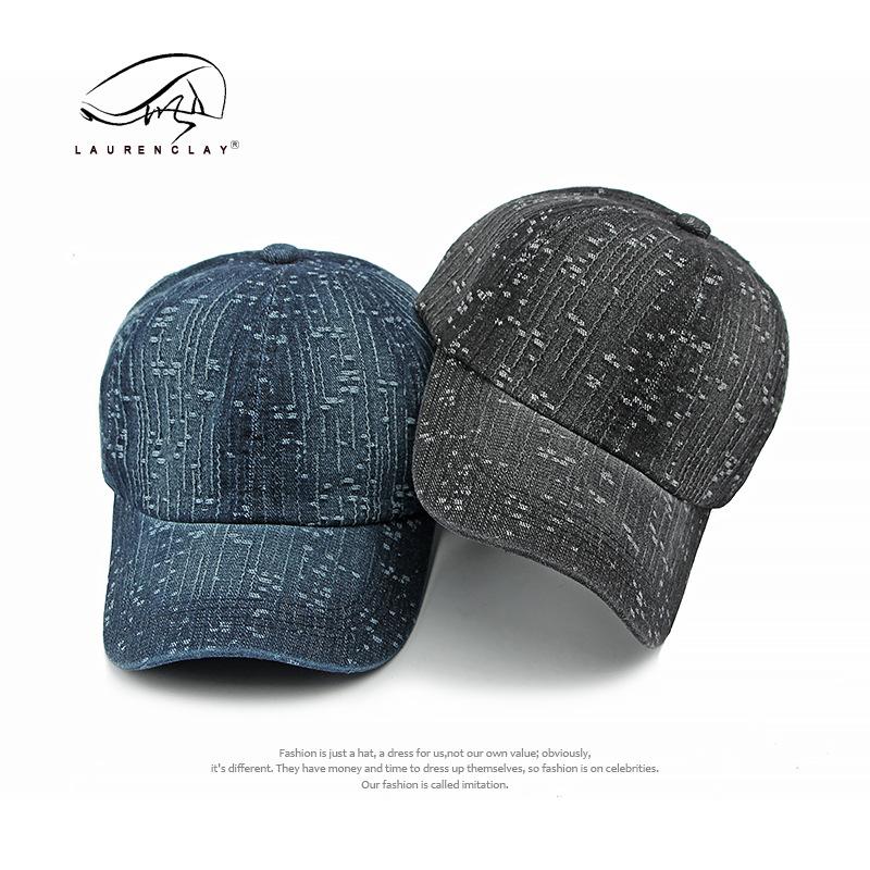 Fashion Autumn and Winter New Washed Denim Baseball Cap Women's Personalized Jacquard Cap Outdoor Sunscreen Visor