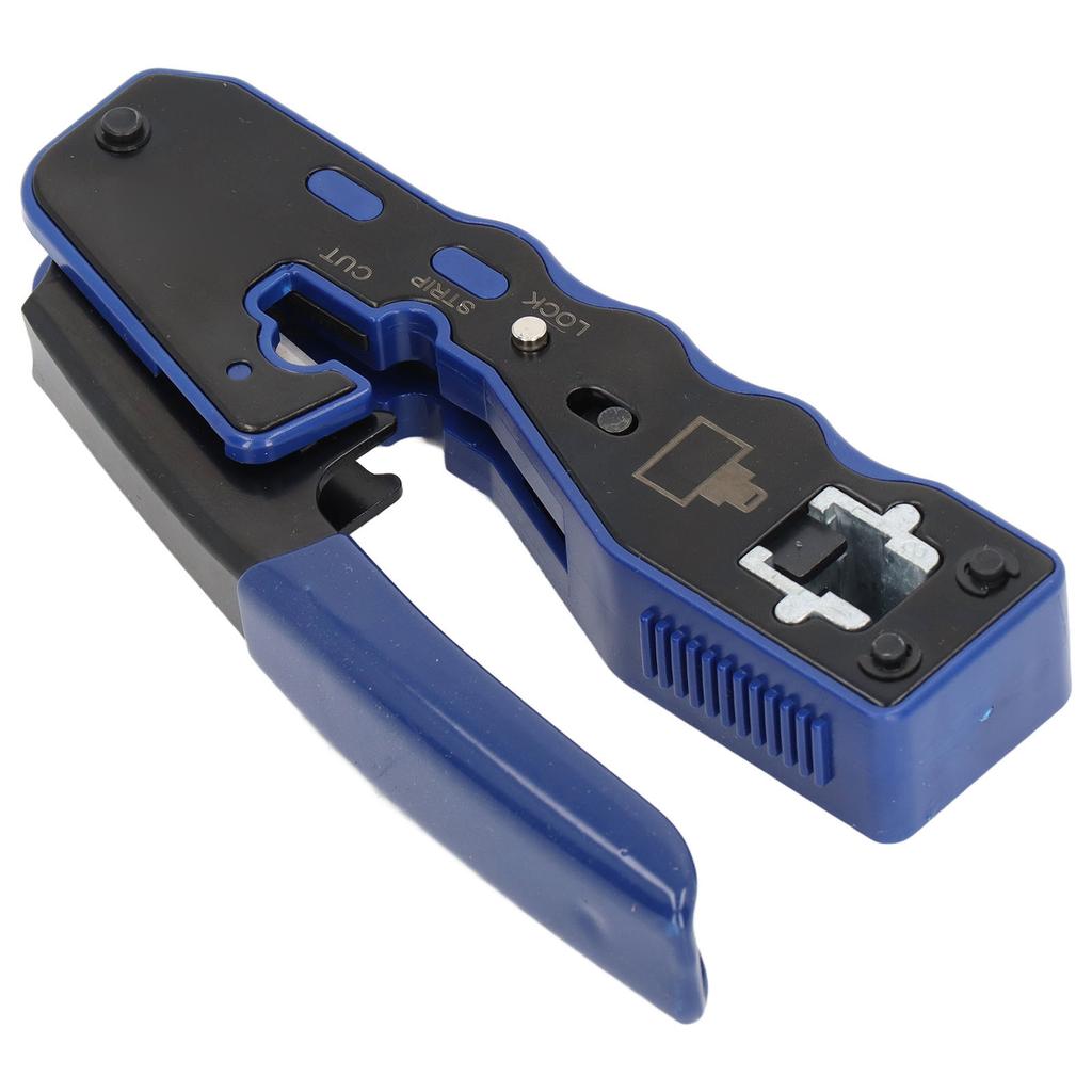 RJ45 Crimping Tool Set Wire Crimper Cable Stripper with 50pcs RJ Connector Kit for Network