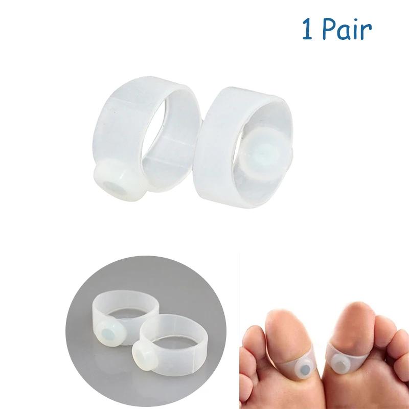 1/4/5/10 Pair Magnetic Therapy Slimming Toe Rings Fast Lose Weight Burn Fat Reduce Fats Body Silicone Foot Massage Toe Rings
