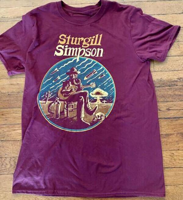 

STURGILL SIMPSON TYLER CHILDERS A GOOD LOOK N TOUR Shirt Purple UU047 S