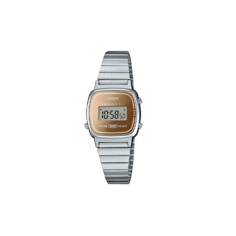 CASIO Life Waterproof Quartz Steel Strap Women's Watch Gray Dial LA670WES-4AJF
