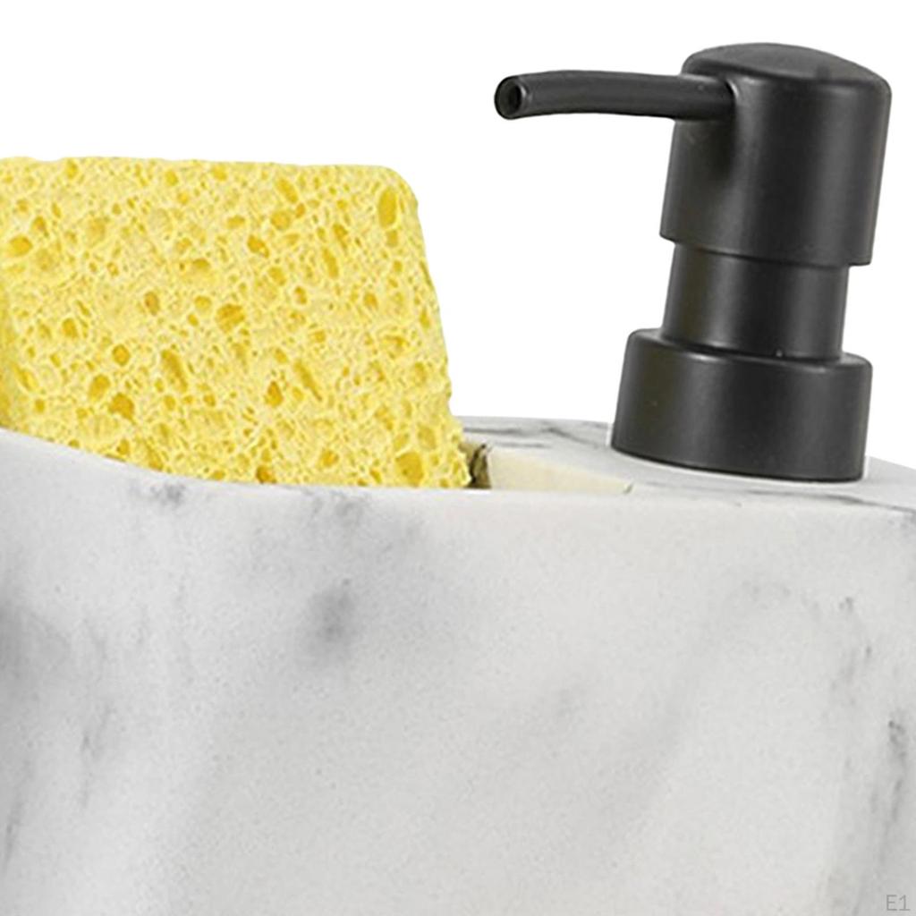 Seifenspender und Schwammhalter, Pumpflasche Praktisch, Mehrzweckzubehör für