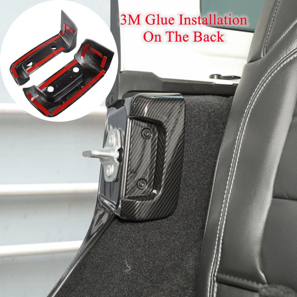 Car Rear Door Lock Buckle Decoration Cover Stickers For Jeep Wrangler JL 2018    2022 Interior Accessories
