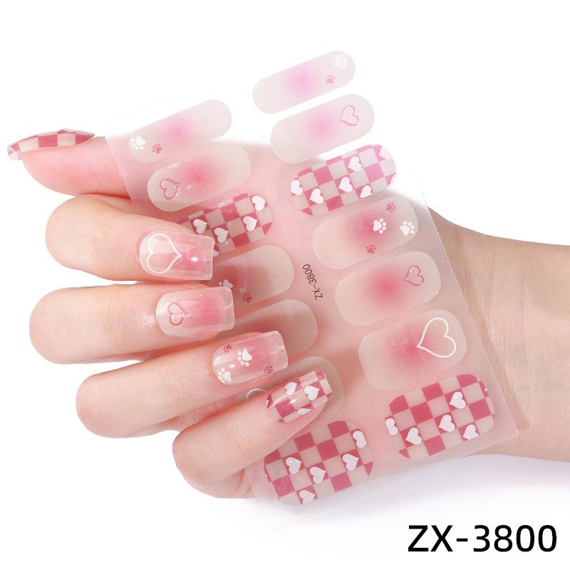 Nail Stickers 3D Diamond Manicure Stickers Imitation Diamond Whitening Christmas Nail Polish Film Manicure Stickers