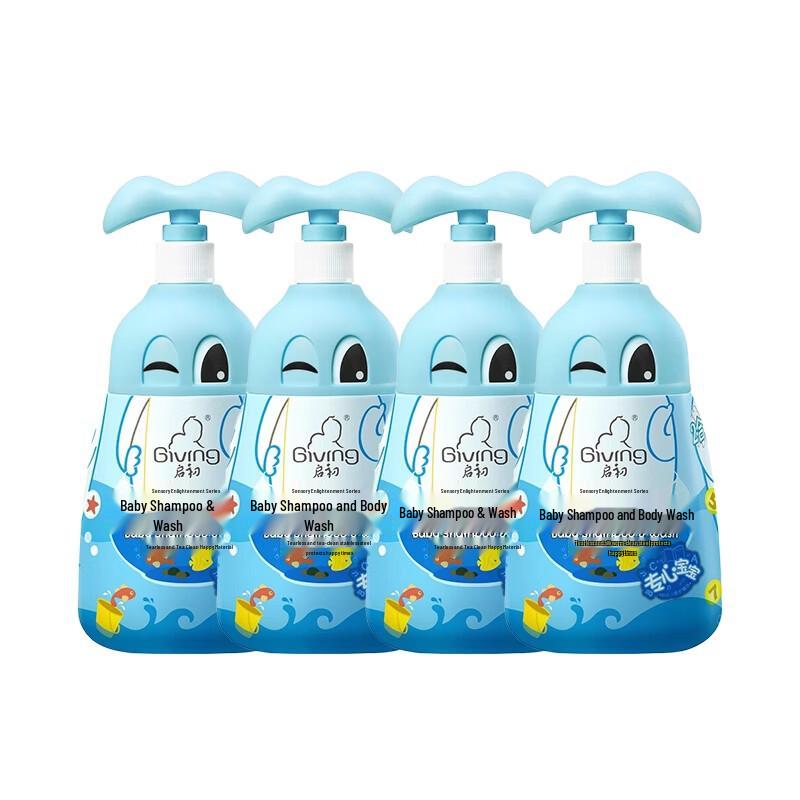 Qichu Детский шампунь и гель для душа (4-Pack)