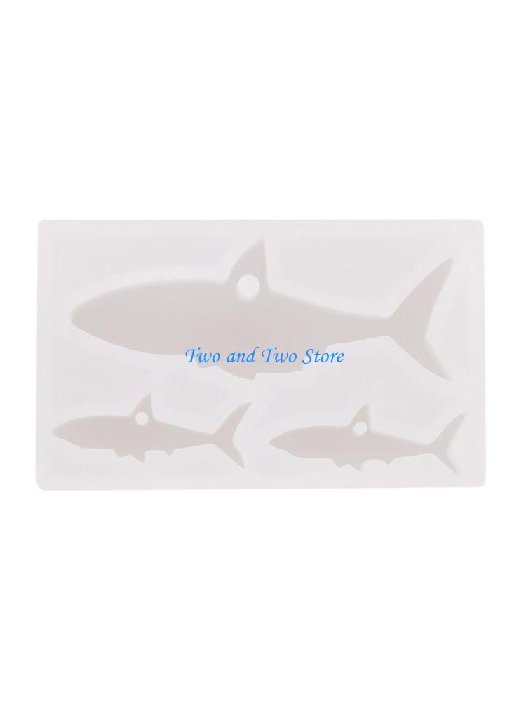 HX6F Easy to Clean Silicone Mold Whale Shaped Pendant Making Mould Stylish Accessory Casting Mould for Women белый