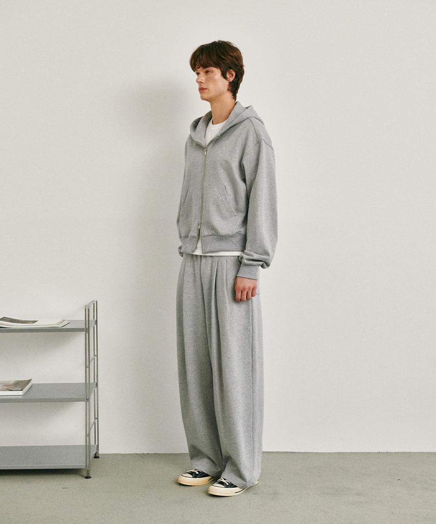 GLW Wide Double-Pleat Sweatpants Gray