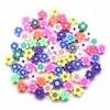 Polymer Clay Beads, Colorful Flowers, Diy