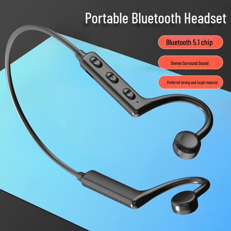 KS19 Waterproof Wireless Neckband Earphones - Sport-Compatible Bluetooth Headset