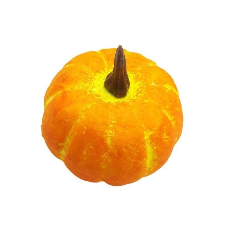 12Pcs Artificial Pumpkins Realistic Foams Pumpkins Vegetable for Halloween Thanksgiving Wedding Party Decorations