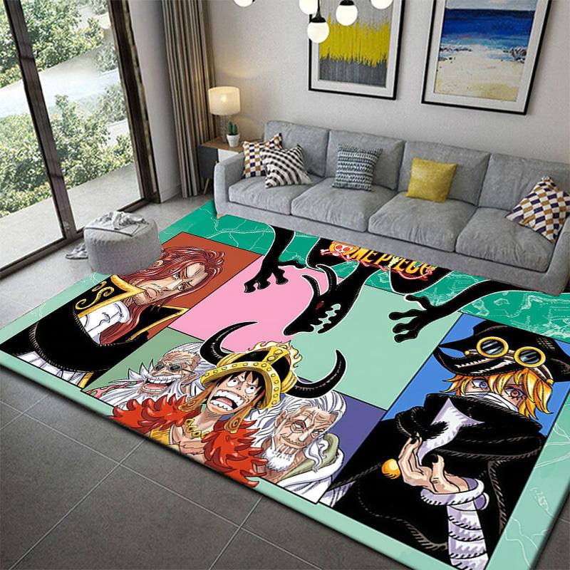 

One Piece Exclusive Pattern Carpet Soft Cozy Non-Slip Living Room Rug 60x90cm