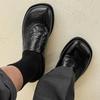 Leren Halfschoenen voor Mannen Mules Grote Maat 45 46 Semi-Drag Loafers Pantoffels Open Achterkant Casual Schoenen Slides Sandal Slip-On Platte Schoenen