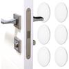 12 Pcs Door Stoppers Door Stops Wall Protector Door Knob Wall Shield White Silicone Doors Protector Round Walls Shield Cushion Doors Knob Walls
