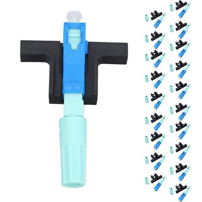 20PCS FTTH Embedded Fiber Connectors SCUPC Cold Splicing Single Mode Fiber Optic Quick Connector T