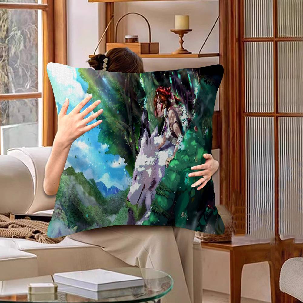 Anime P-Princess M-Mononoke Lucky Dragon pillow cover sofa cushion cover home room decoration children gift