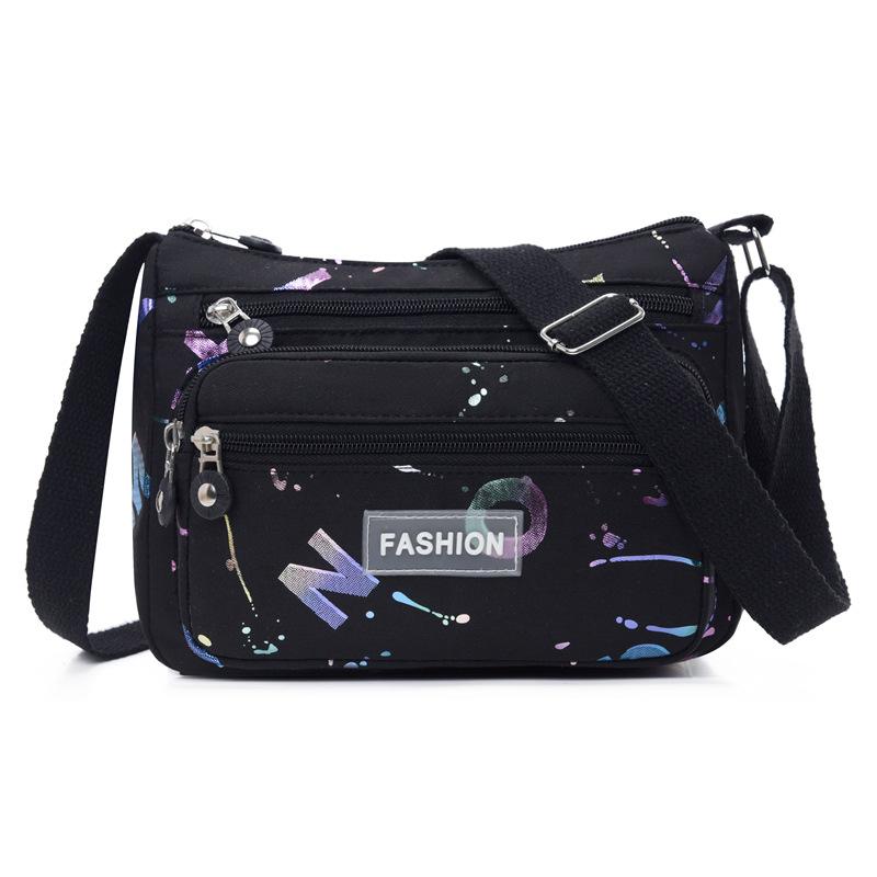 New Shoulder Bag Women's Fashion Multi Layer Storage Simple Messenger Bag To Work Commuting Shopping Joker Tote Bag.