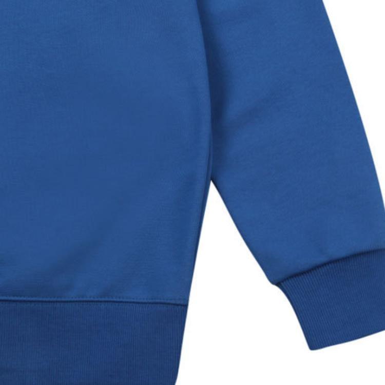 MLB Base Logo Sweatshirts Unisex Blue Crew Neck Moderate Regular 31MT08111-50U