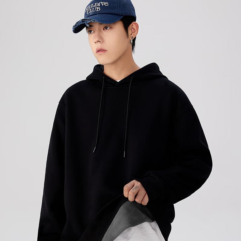 MINISO Men's Fleece Lined Hooded Sweatshirt
