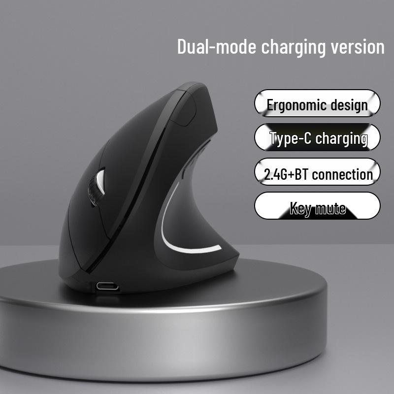 

Эргономичная бесшумная двухрежимная беспроводная/Bluetooth мышь для мобильных устройств и планшетов