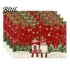 Durable Table Mats 4Pcs Christmas Linen Placemat Set, Cartoon Snowman Gingerbread Gnome Placemats Mat, Heat Resistant Place Mat for Holiday