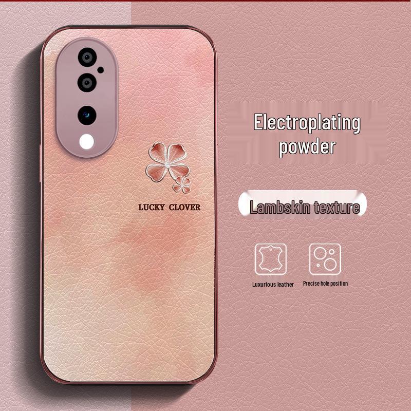 

Honor 200/100 Pro Leather Phone Case, Compatible with Honor 90/80, Electroplated 60 Pro Protective Cover Honor 200