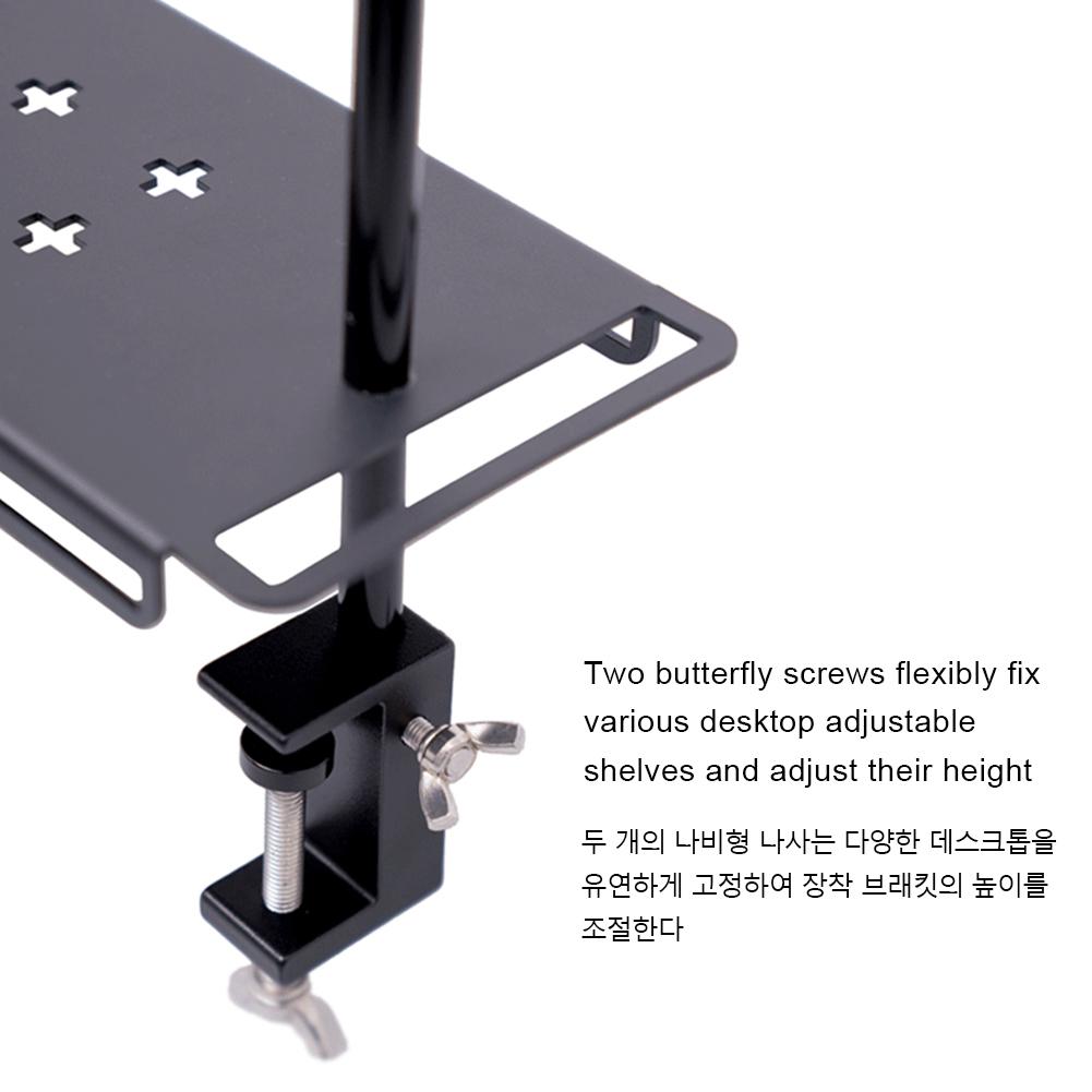 Camping Foldable Storage Rack Collapsible Camping Rack Aluminum Alloy 2 Tier Tabletop Rack Multifunction for Camping Picnic