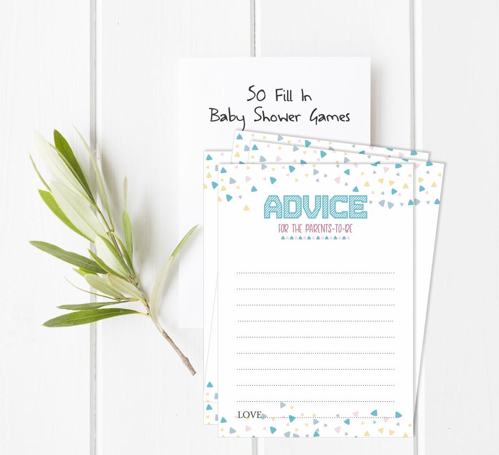 Inkdotpot Gender Reveal Baby Shower Game Set Of 50 BabyA  AlphabetA  ABCA  Game Ita    s A Boy Ita    s A Girl Party