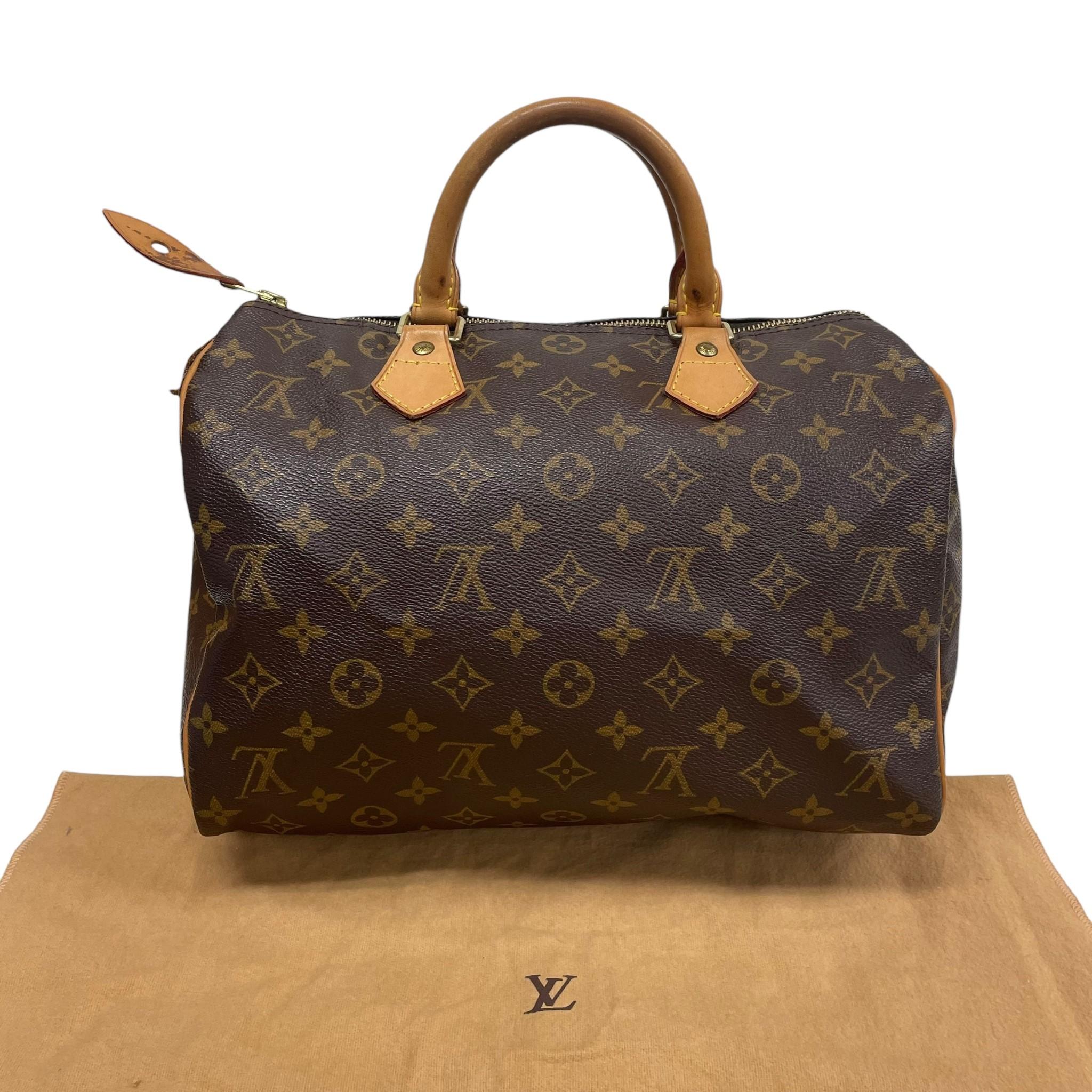 

Вживана Louis Vuitton Monogram Speedy 30 M41526 Сумка Бостон Коричнева Автентична 1217 one size коричневий