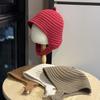 Korean Style Knitted Pullover Hat for Women Autumn and Winter Student Cute Velvet Neck Scarf Ear Protection Warm Toe Cap Woolen Hat