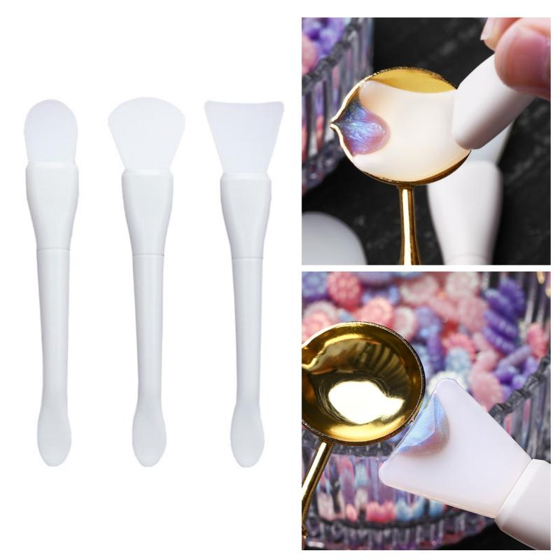 1Pc Silicone Seal Wax Stamp Tool Wax Lacquer Epoxy Resin Cleaning Spoon Powder Dip Sealing Wax Making Tools Stamp Scraper & Bowl