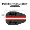 For Jeep 2pcs Car Rearview Carbon Fiber Mirror Rain Eyebrow Rainproof Compass Renegade Cherokee Wrangler JK Patriot Liberty AJW1