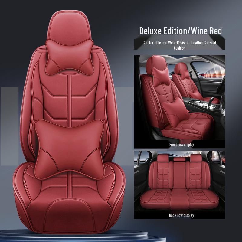 ZRV Fengshen AX7 Mach Edition Emgrand Thor Leather Car Seat Cushion - Universal Fit, Four Seasons, Eight-Pack Abs