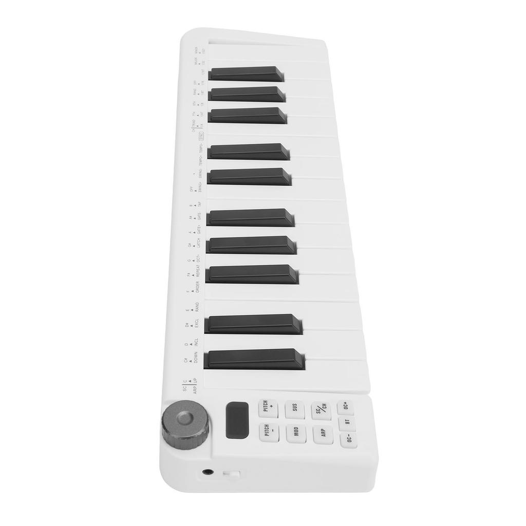 MIDI Keyboard Controller 25 Force Sensitive Keys 1 Assignable Knob Portable Smart MIDI Keyboard Controller