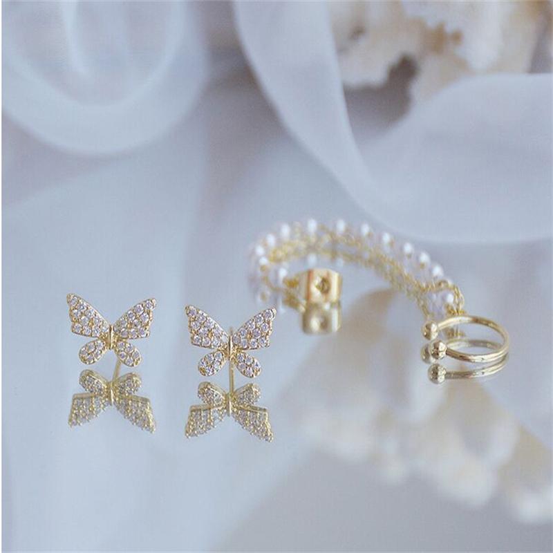 

Модные серьги-бабочки Серьги-клипсы для ушей женские серьги Ювелирные изделия Подарок девушке Brincos