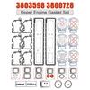 3803598 3800728 Upper Engine Gasket Set for Cummins KTA19 KTTA19