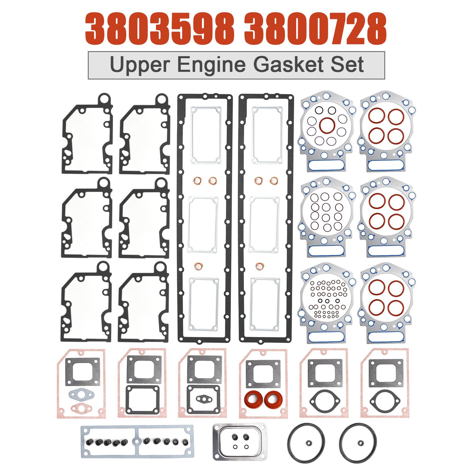 

3803598 3800728 Upper Engine Gasket Set for Cummins KTA19 KTTA19
