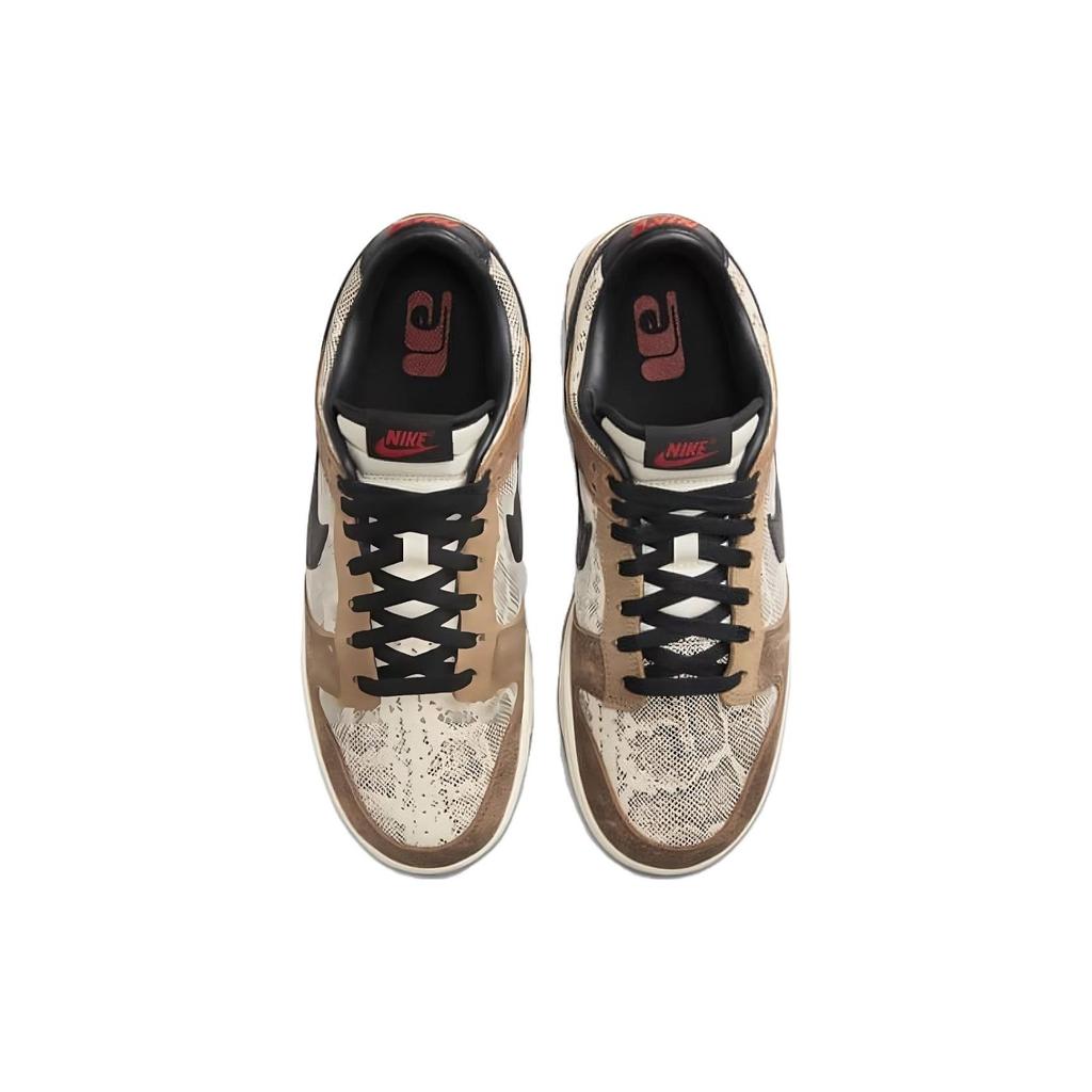 Nike Dunk Low Premium CO.JP Brown Snakeskin Unisex Sneakers Natural Black Ale-Brown FJ5434-120