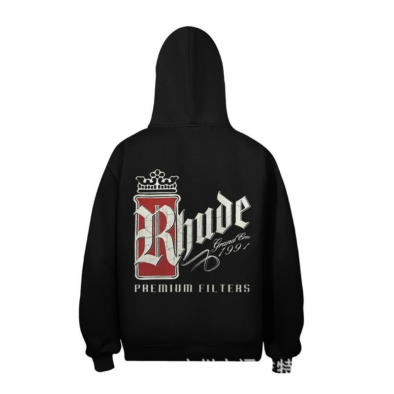 Sweat à capuche Vintage Américain Homme 2026FW Impression Lettres Décontracté Lâche Sweat-shirt Streetwear