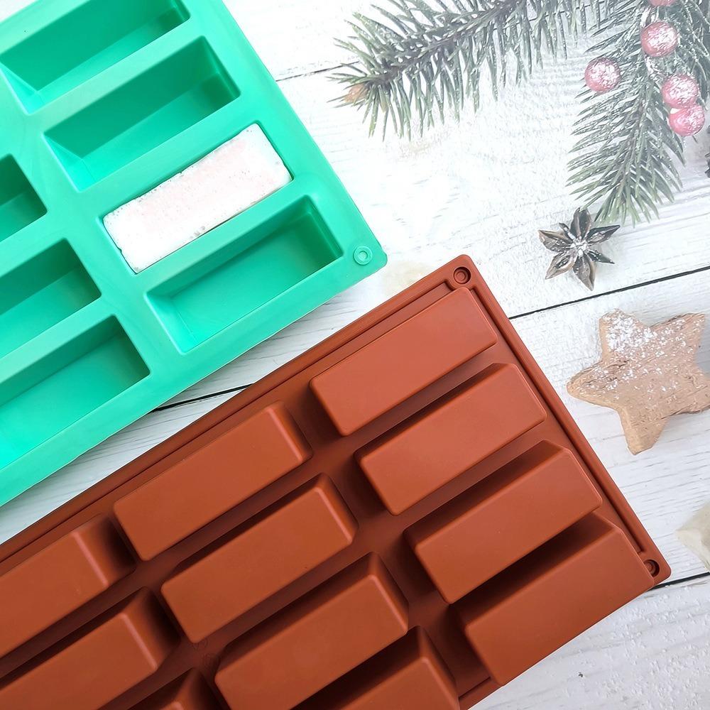 Silicone Brownie Molds Easy To Release Protein Bars Maker Reusable Baking Mould Tray for Kitchen