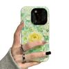 Film 2-in-1 oil painting lotus for iphone17promax Apple 15PRO/16 mobile phone case