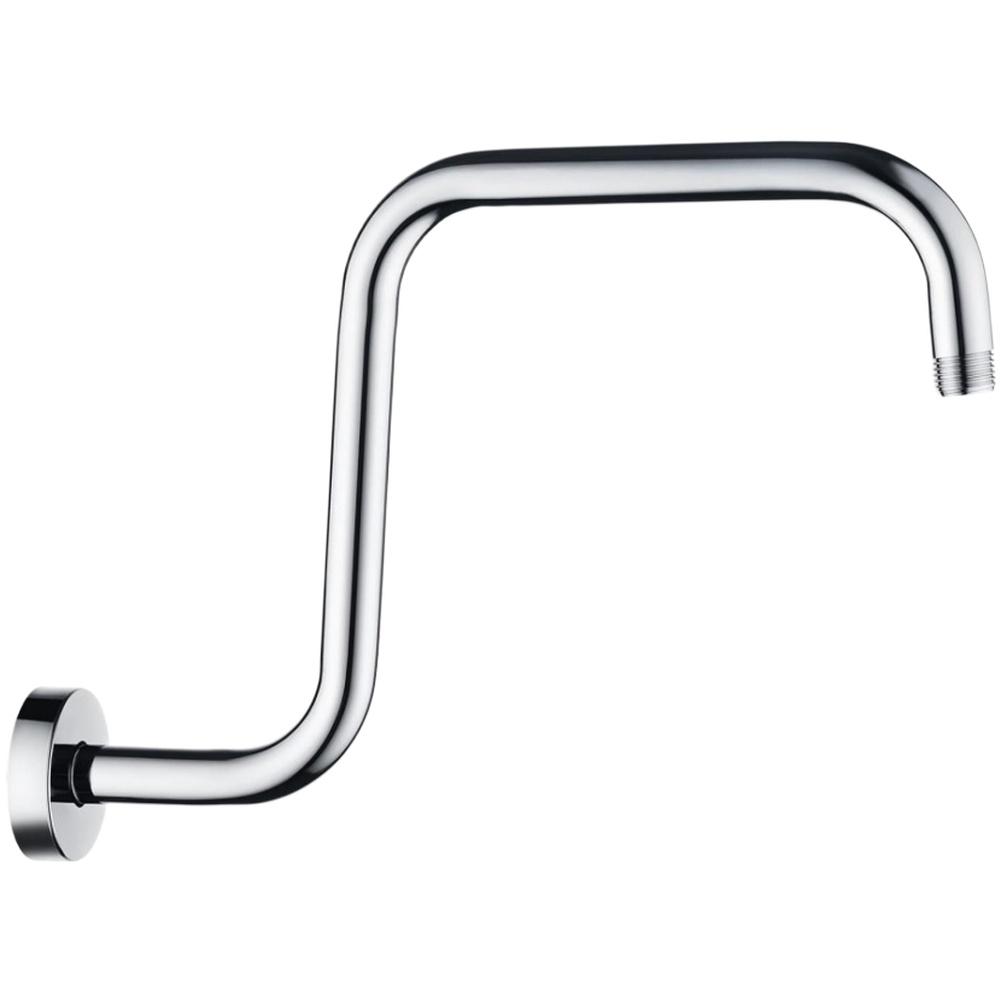 Matte Black Shower Head Extension Arm 4 Inch High Rise Marine Grade Stainless Steel Riser Compatible with Standard Shower Pipes