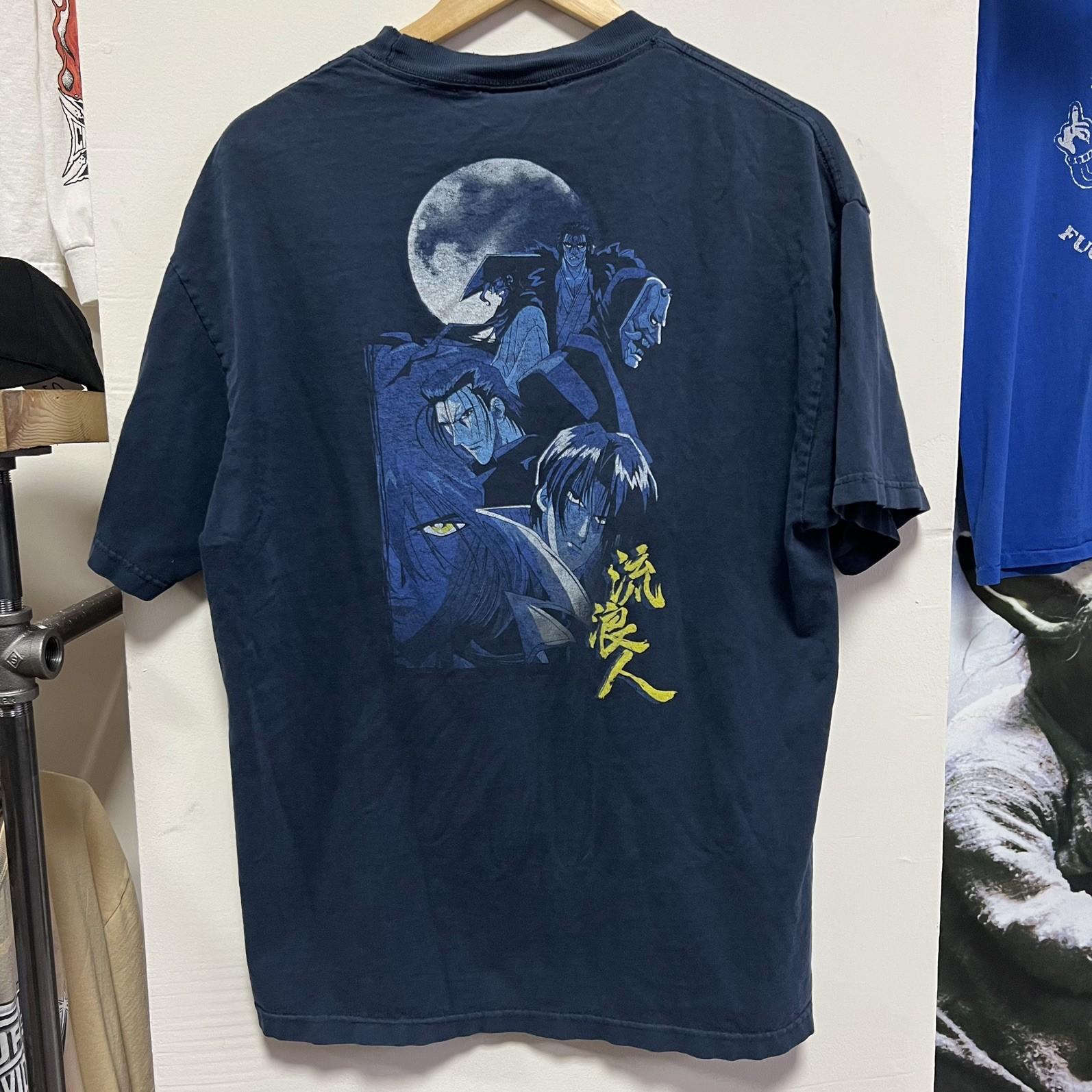 Vintage 1990s Y2K Rurouni Kenshin Anime T Shirt Manga 90s Akira Ghibli Sz Large XXXXL