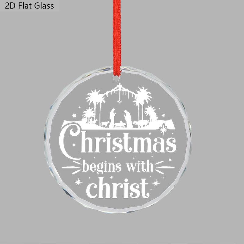 1pc/2pcs Christmas Acrylic Ornament,Spirit and Festive Holiday Decor,Perfect Reminder of The True Essence of Christmas,deal Gift for Family and Faith