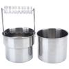 Artist Brush Washer Double Layer Filtration Portable Stainless Steel Brush Cleaner for Sketching