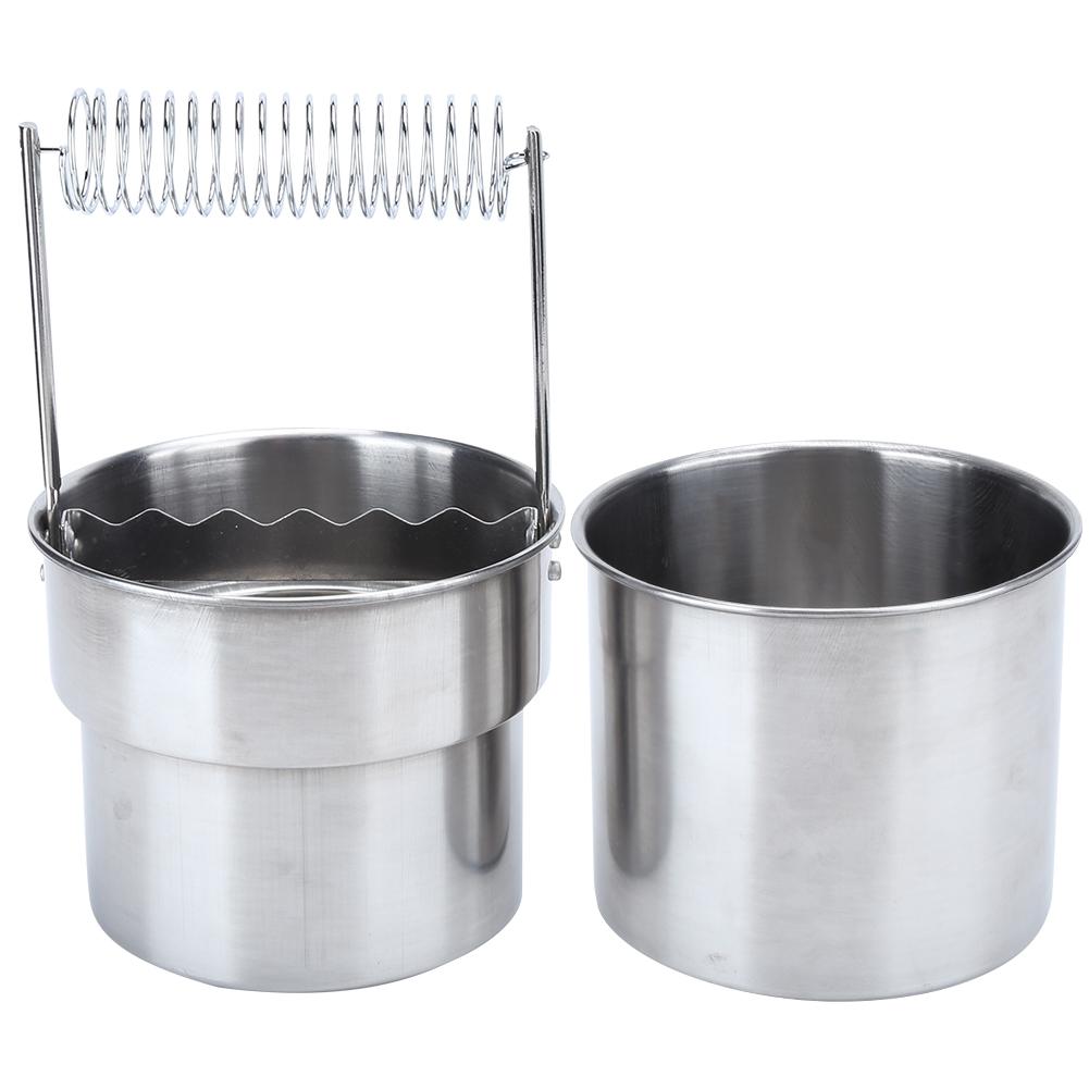 Artist Brush Washer Double Layer Filtration Portable Stainless Steel Brush Cleaner for Sketching