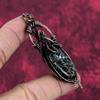Turritella Agate Pendant Copper Wire Wrapped Pendant Handmade Pendant Copper Jewelry Natural Gemstone Pendant Wire Wrapping Jewelry For Gift