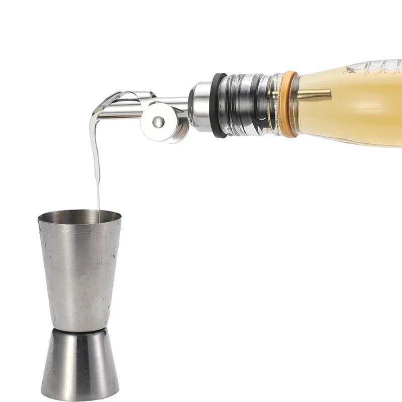 New Oil Bottle Stopper Lock Plug Seal Leak-proof Food Grade Rubber Nozzle Sprayer Liquor Dispenser Wine Pourer Kitchen Bar Tools