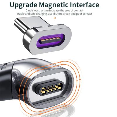 Přenosný mini 100W QC 4.0/3.0 USB Type-C magnetický adaptérový konektor pro přenosný telefon Super rychlé nabíjení